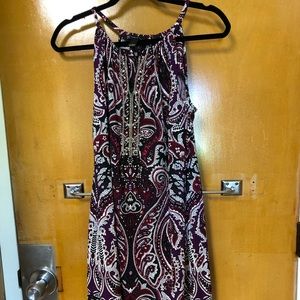 Maroon & black dress